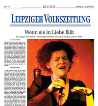 Bild Leipziger Volkszeitung - Ines Agnes Krautwurst Interview 31.08.2007